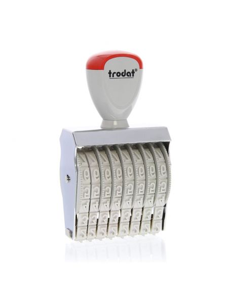 Tampon numéroteur 8 chiffres de 7 mmà encrage séparé trodat  1578
