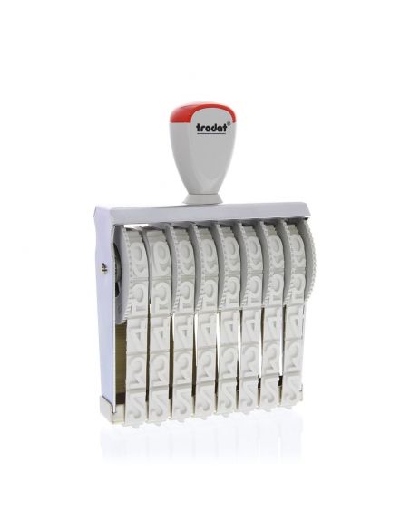 Tampon numéroteur 8 chiffres de 18 mm trodat  à encrage séparé 15188