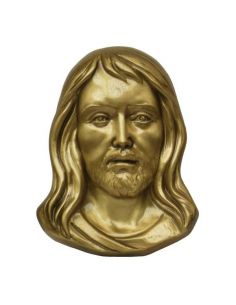 Tete du Christ funéraire  en bronze pour plaque hauteur 8