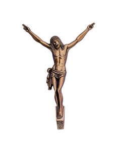 christ crucifié en bronze  funéraire  hauteur 54 cm pour monument  mortuaire