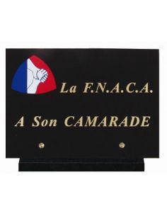 Fédération nationale des anciens combattants en Algérie Plaque  anciens combattants 18x25 cm en granit la fnaca