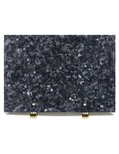 Plaque funéraire rectangulaire mass bleu plaque en marbre mortuaire