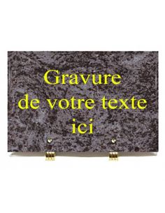 plaque de marbre gris bleu pour cimetière 20x30 25x35 30x40 cm 2
