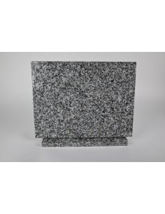 Plaque funéraire en granit rectangulaire couleur gris du tarn avec gravure 3 formats disponible 2