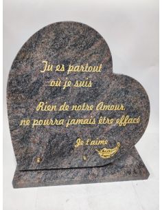 coeur penché funéraire de...