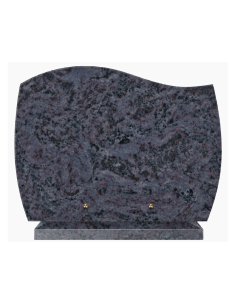 Plaque Funéraire en Granit Plaque Funéraire en Granit Mass Blue – Forme Doucine Forme Doucine – Gravure Personnalisée Illimitée 2
