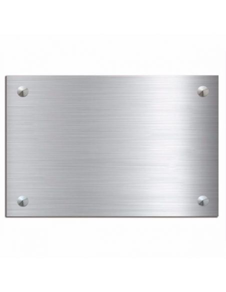 Plaque professionnelle 20x30mm standard fond or brossé  , écriture noire 20x30 cm